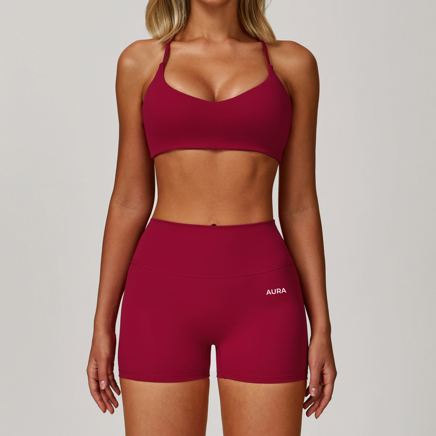 Everyday AURA Hot Red Gym Short