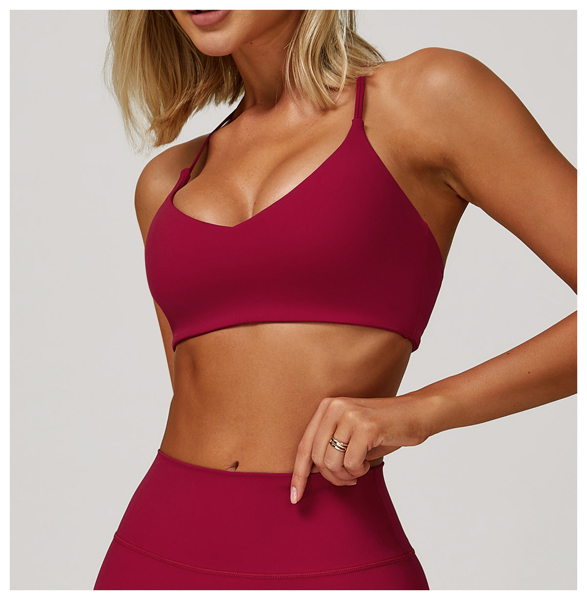 Everyday AURA Hot Red Gym Bra