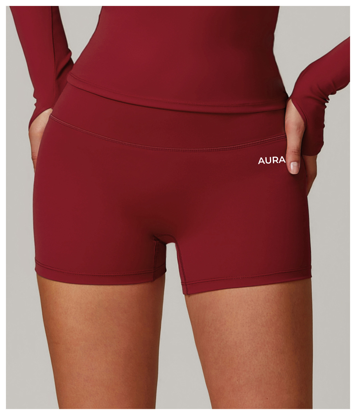 Everyday AURA Hot Red Gym Short